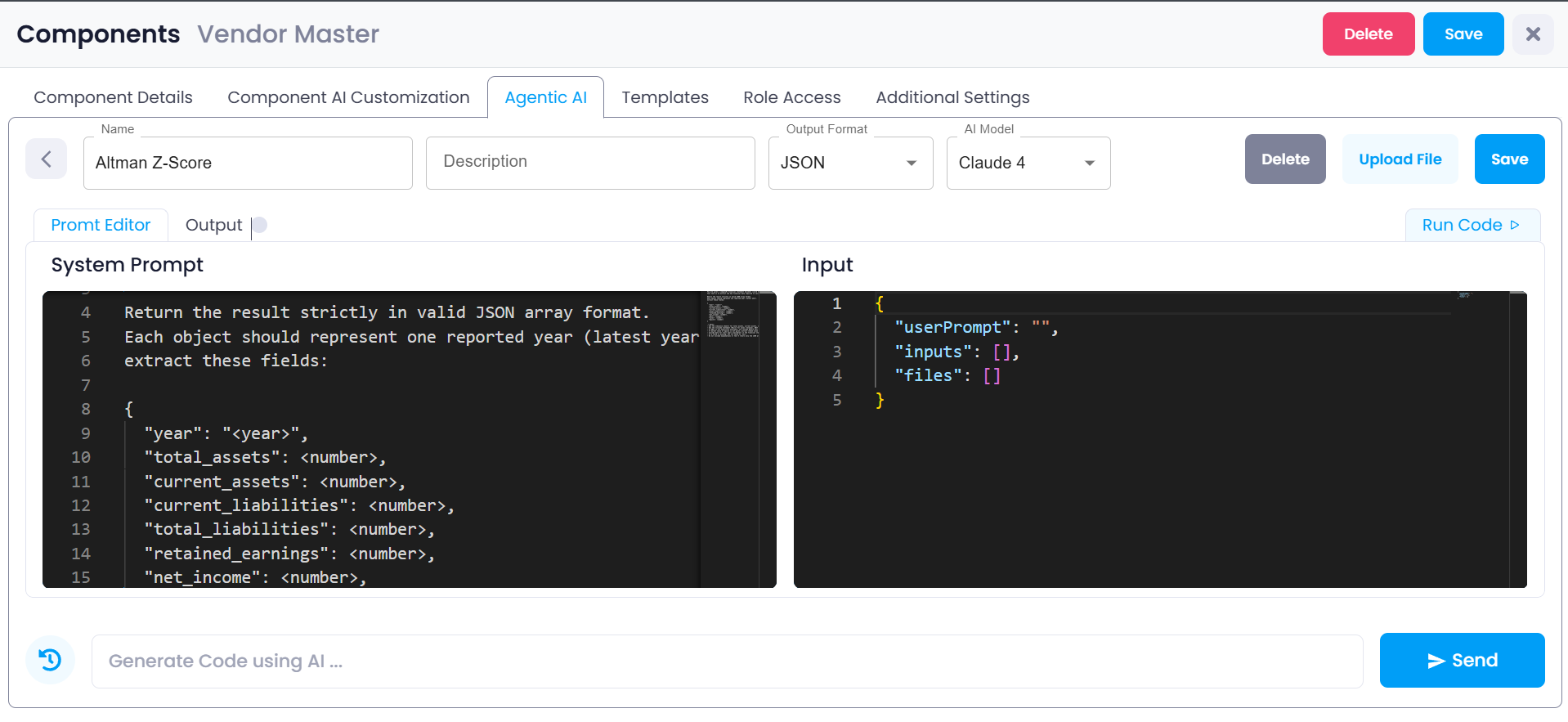 Agentic AI Interface